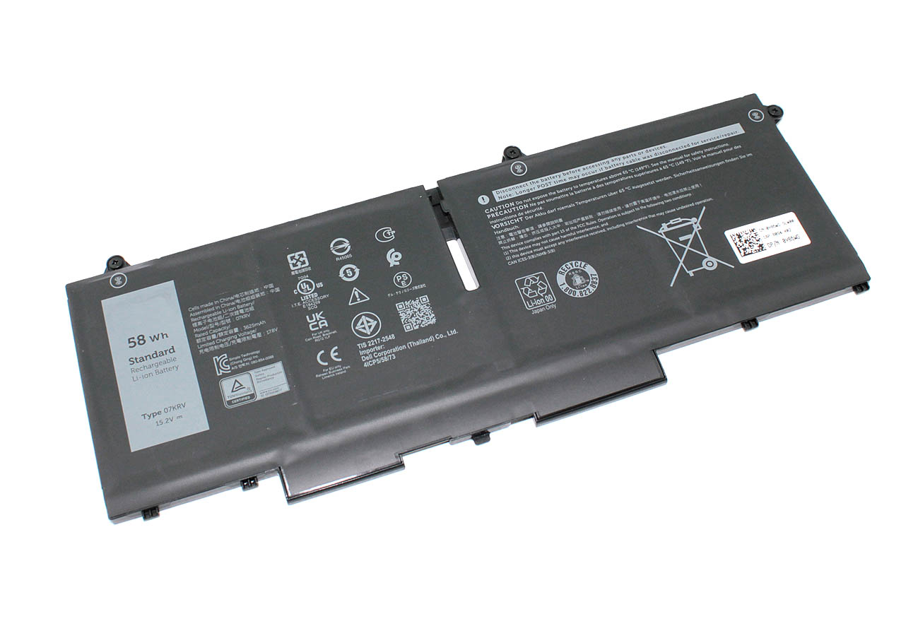 Аккумуляторная батарея для ноутбука Dell H4PVC, 07KRV 15.2V 3625mAh