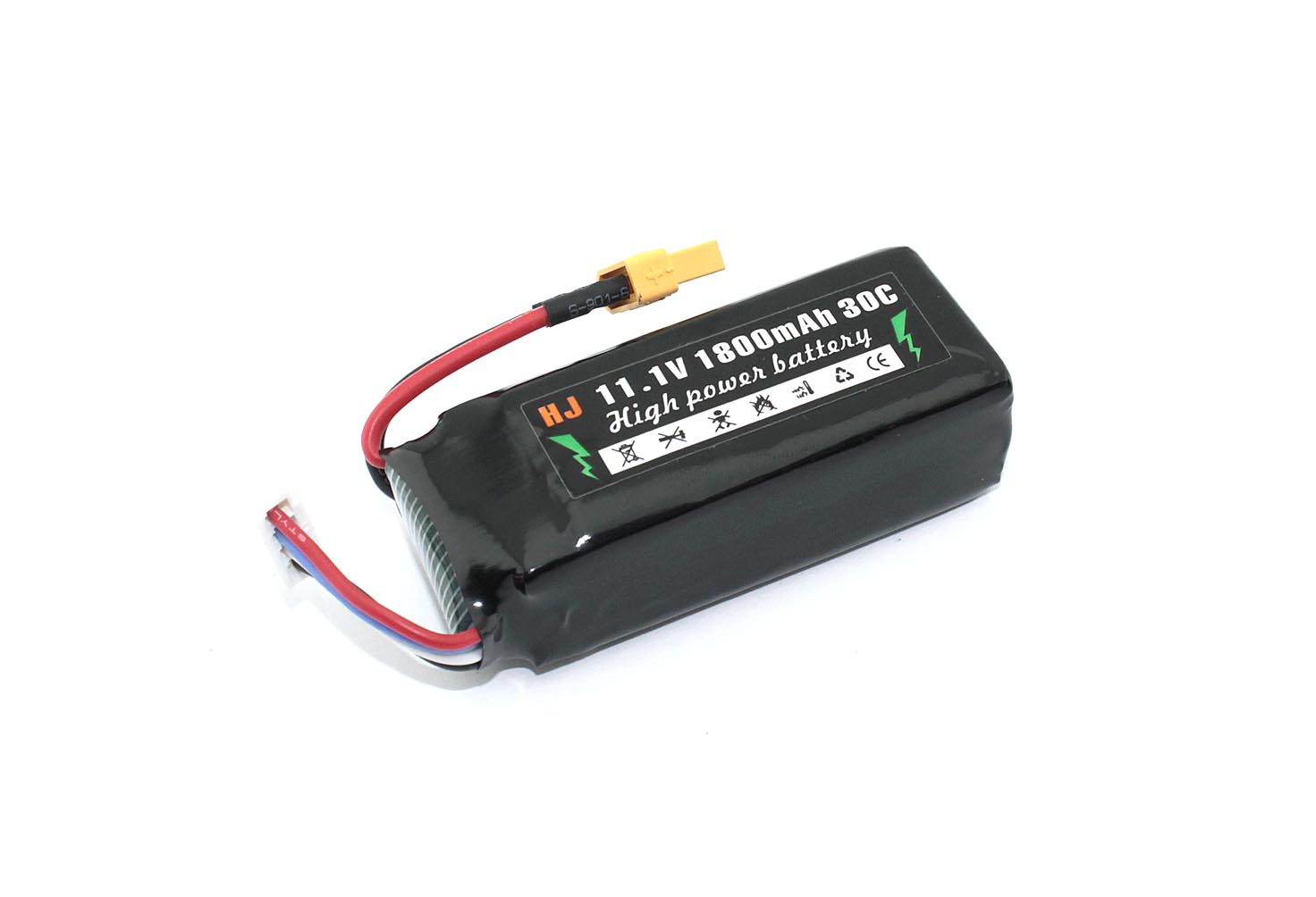 Аккумулятор Li-Pol 11.1v 802555 1800mah разъем XT30-Plug