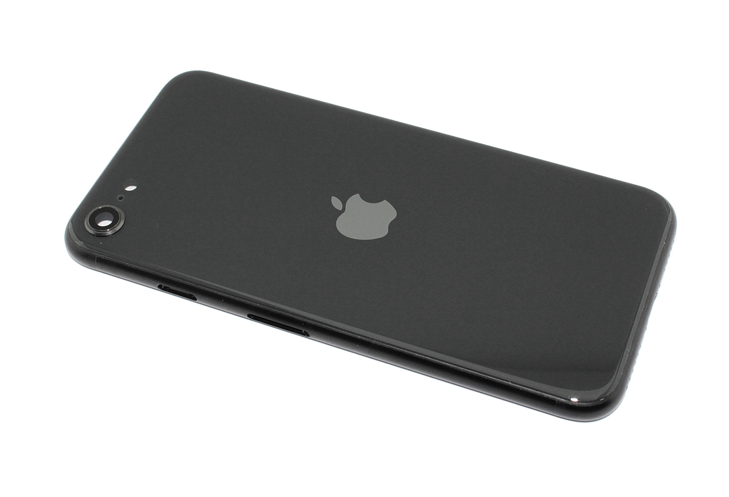 Задняя крышка (стекло) в сборе со стеклом камеры для Apple iPhone SE2, iPhone SE3 черная