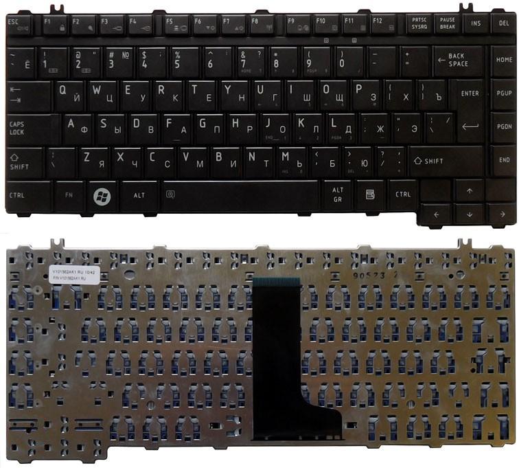 Клавиатура для ноутбука Toshiba Satellite A300 M300 L300 M500 M505 черная глянцевая