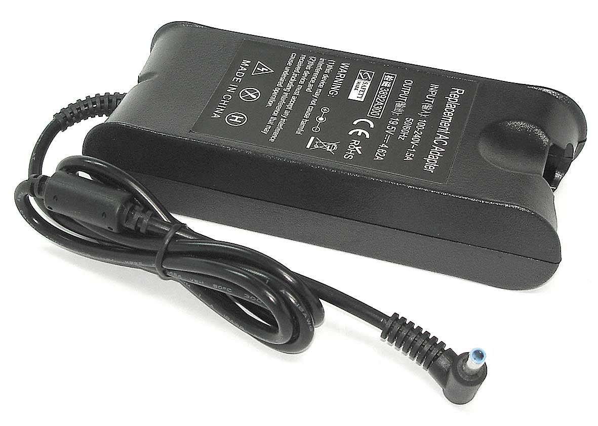 Блок питания (сетевой адаптер) для ноутбуков Dell 19,5V 4.62A 4.5x3.0 REPLACEMENT