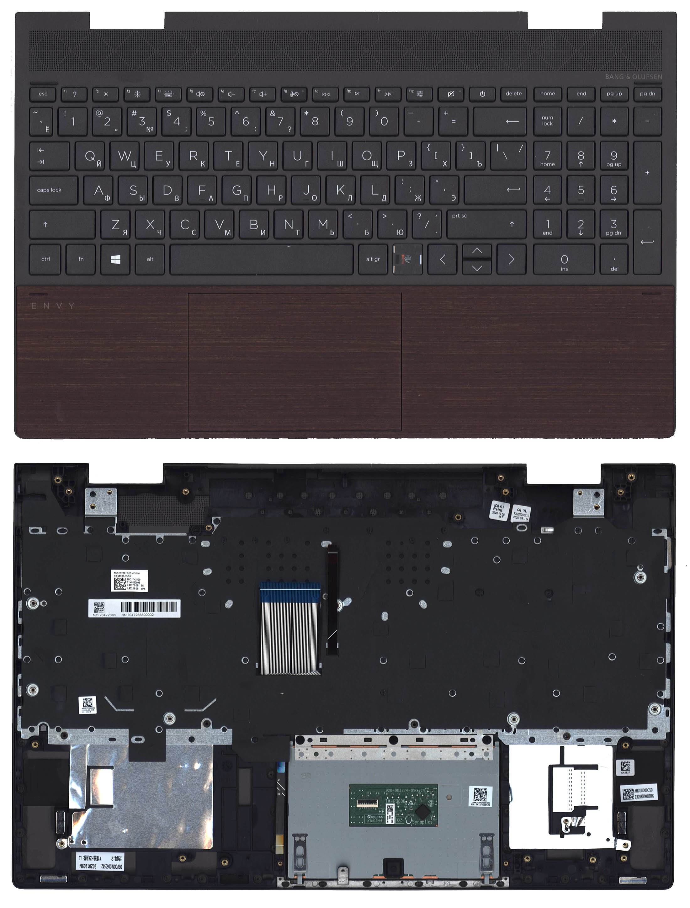 Топкейс для HP Envy x360 15-ED L97272-251, L93228-251