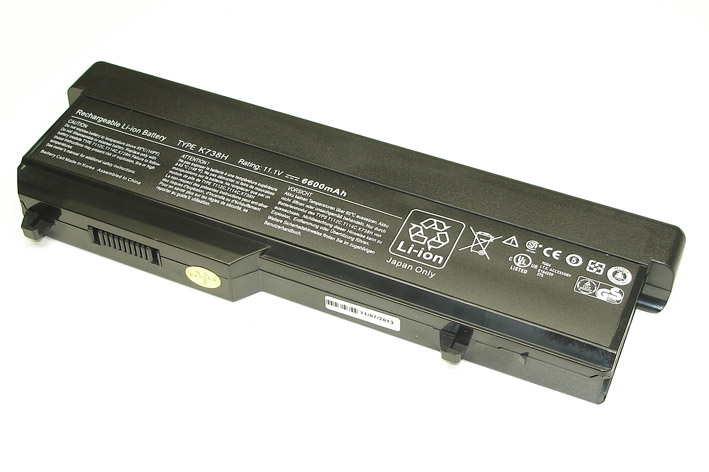 Аккумуляторная батарея для ноутбука Dell Vostro 1310, 1320 7800mAh OEM