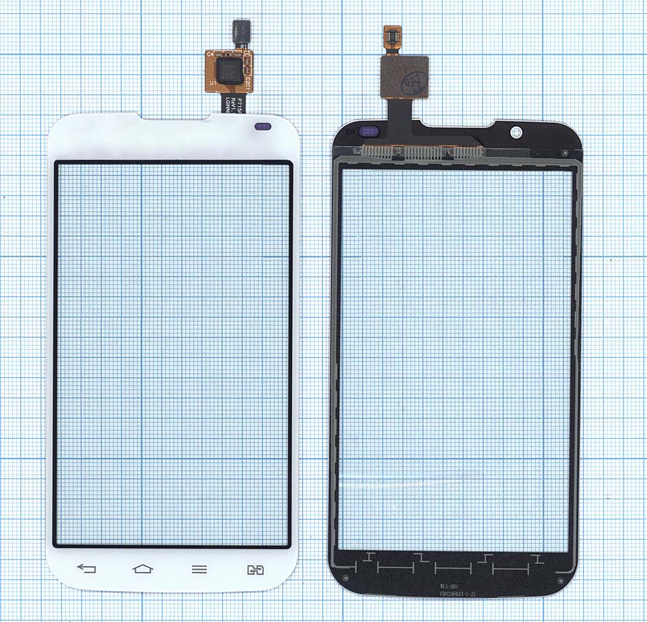 Сенсорное стекло (тачскрин) для LG Optimus L7 II Dual P715 белое