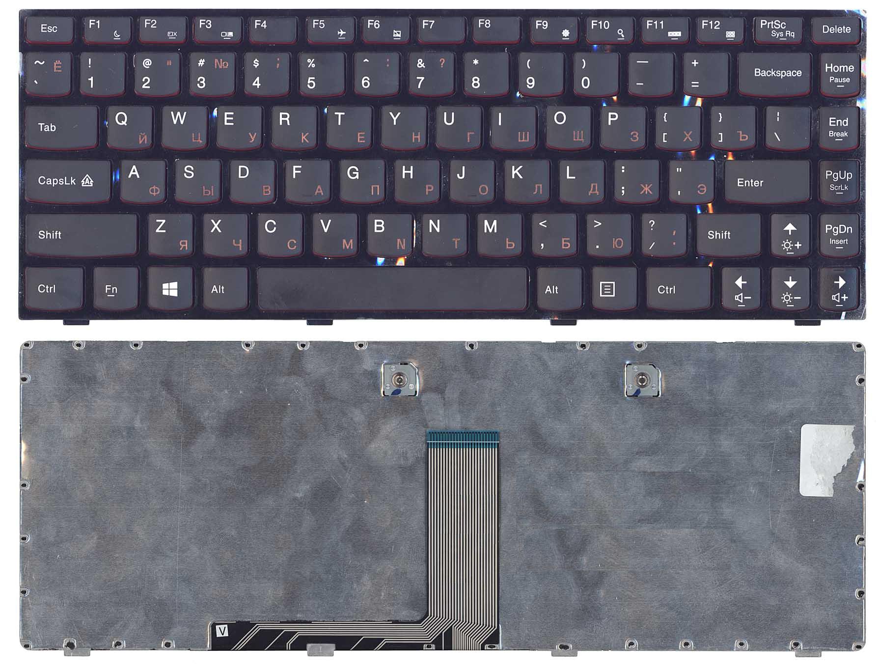 Клавиатура для ноутбука Lenovo IdeaPad Y410P черная