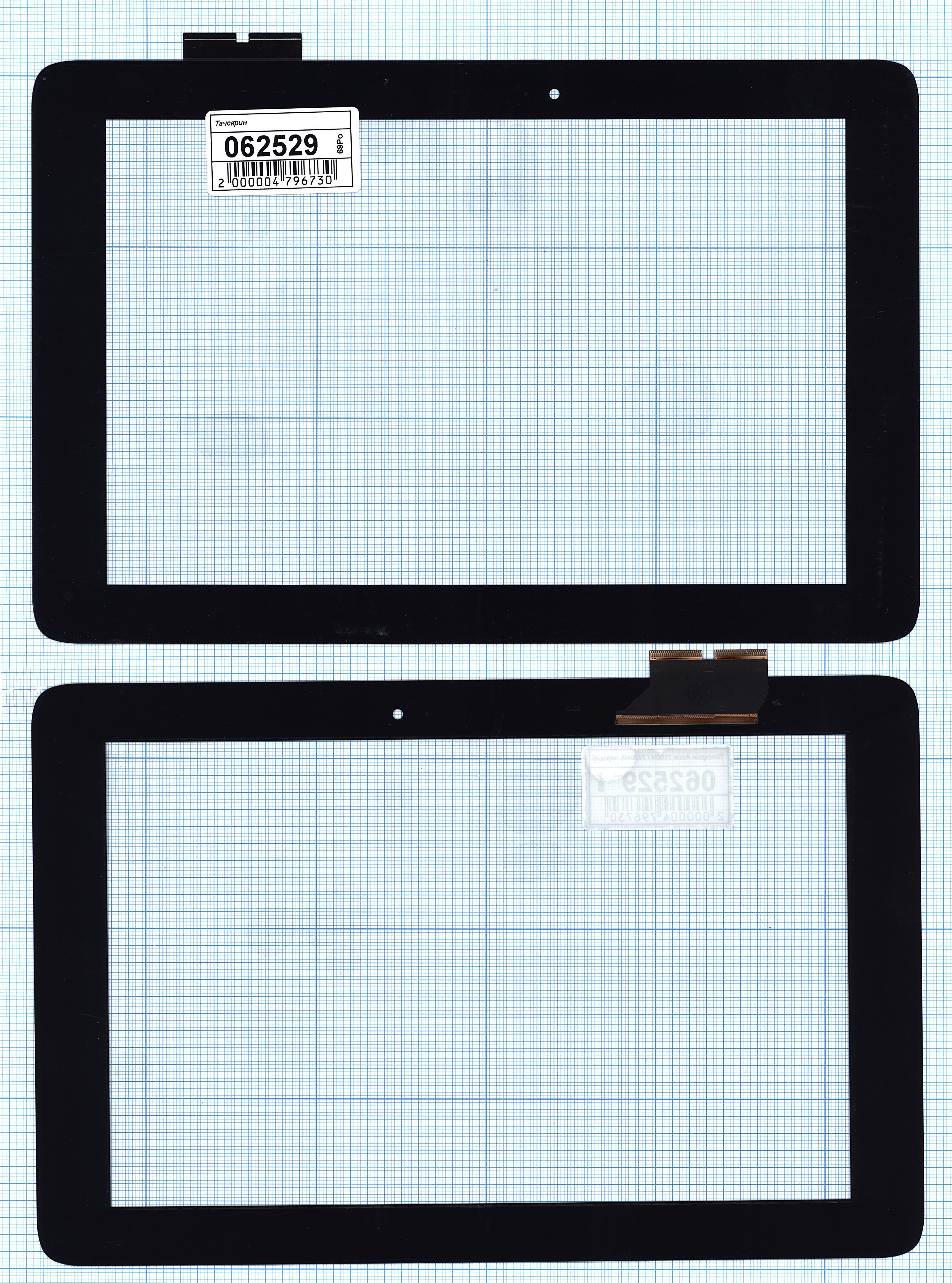 Сенсорное стекло (тачскрин) для Asus Transformer Book T100H / T100HA черное