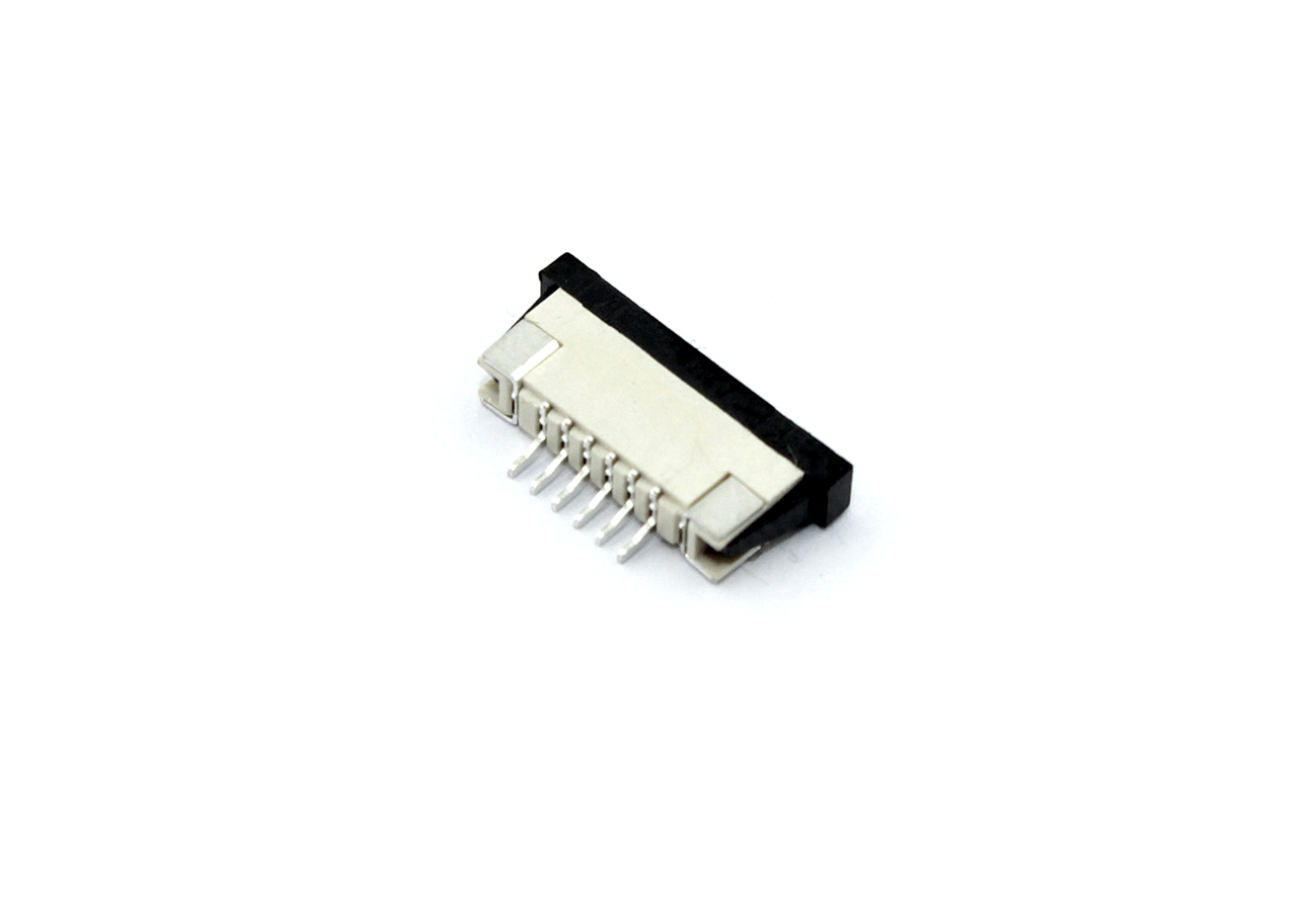 Разъем FPC Half Coverage Bottom Contact 1.0K-BX-6PWB 6 pin высота 2мм шаг 1мм 10 шт