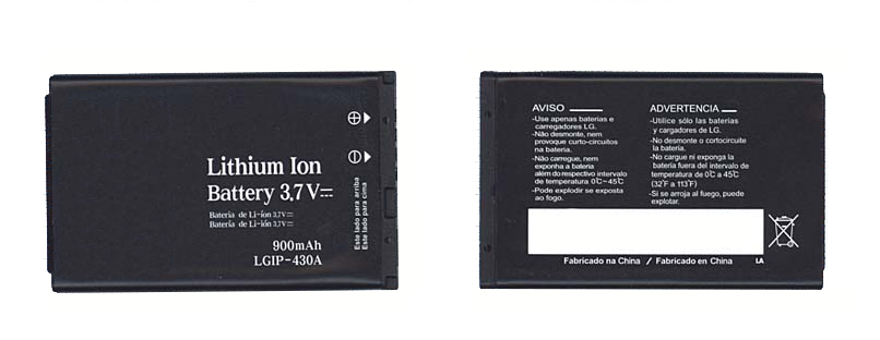 Аккумуляторная батарея LGIP-430A для LG KP108 LG KM330
