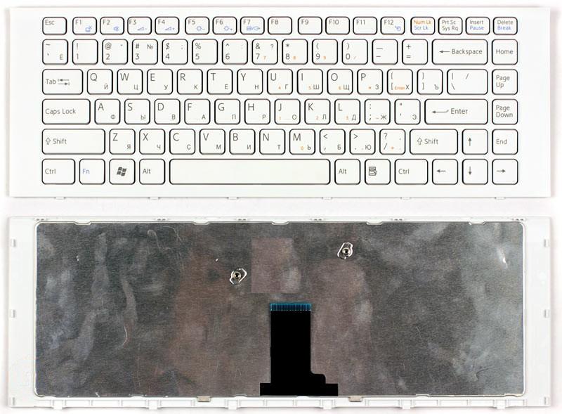 Клавиатура для ноутбука Sony Vaio VPC-EG VPC-EK белая