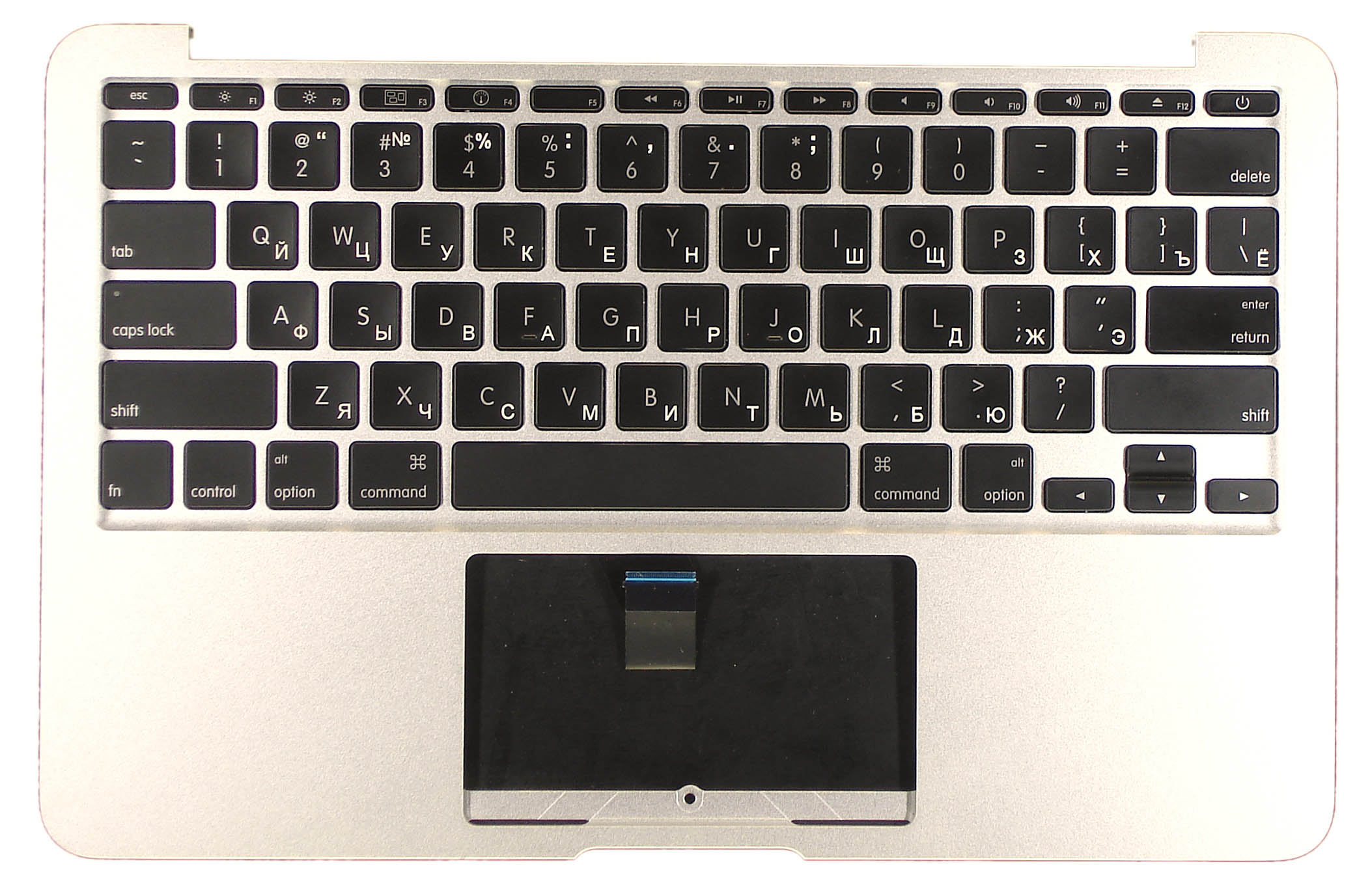 Топкейс для MacBook A1370 2010 серебристый без подсветки плоский ENTER