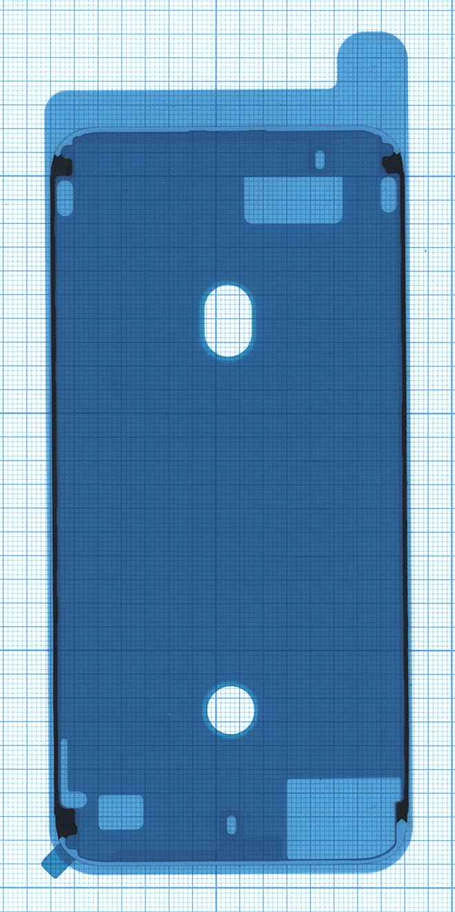 Водозащитная прокладка (проклейка) для iPhone 8 Plus белая