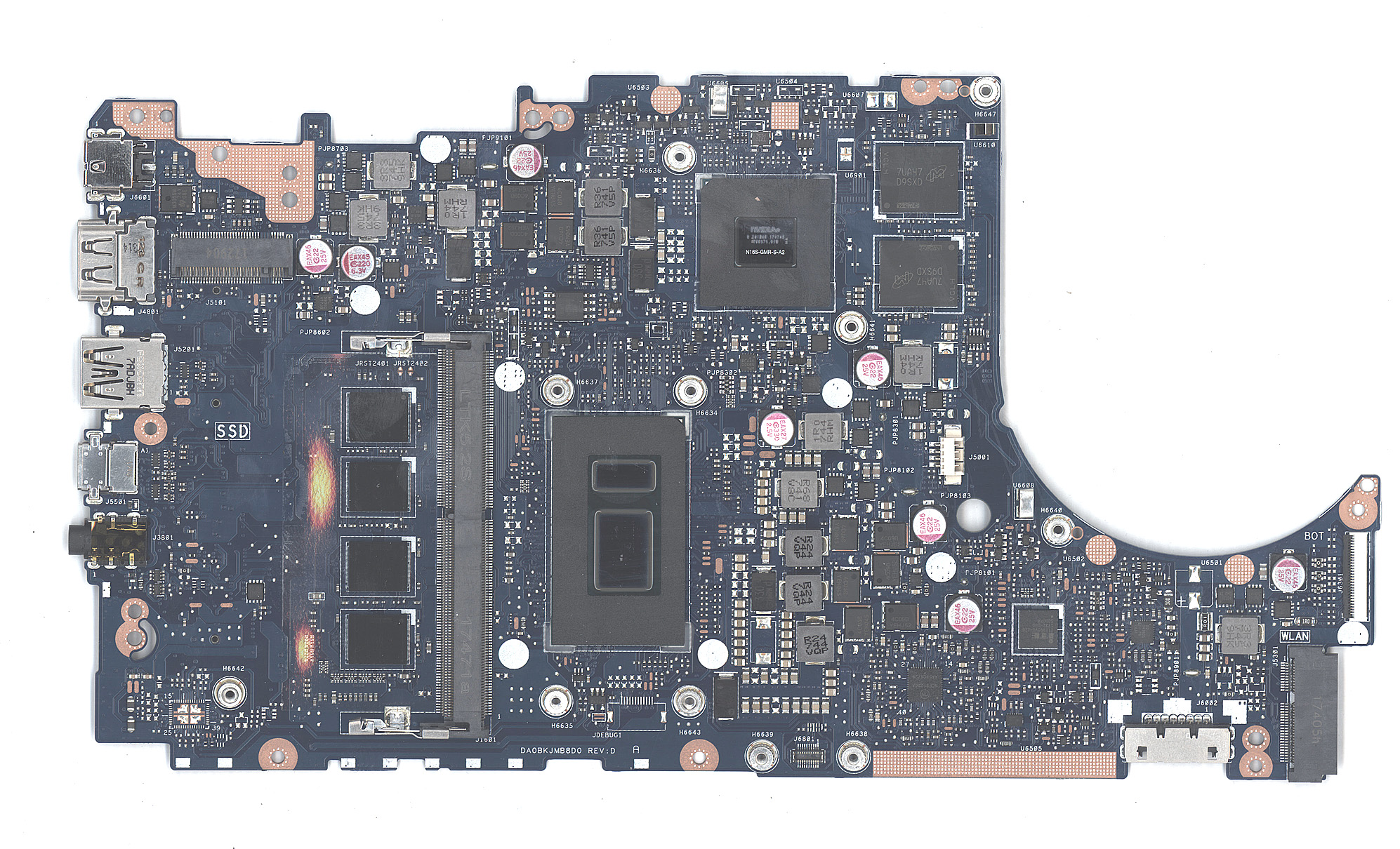 Материнская плата для Asus TP410UR 4G/I5-8250U 90NB0FZ0-R02100
