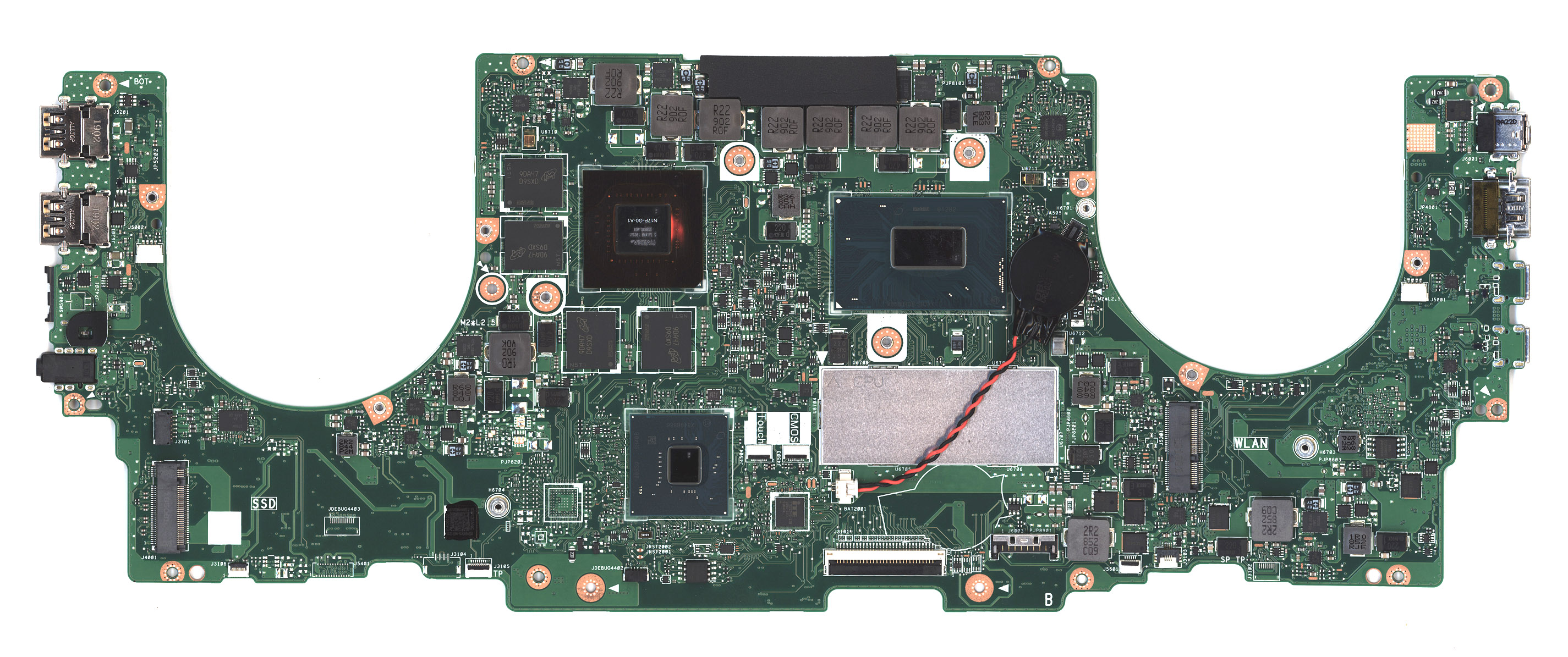 Материнская плата для Asus UX550GD 16G/I7-8750H 90NB0HV0-R00012
