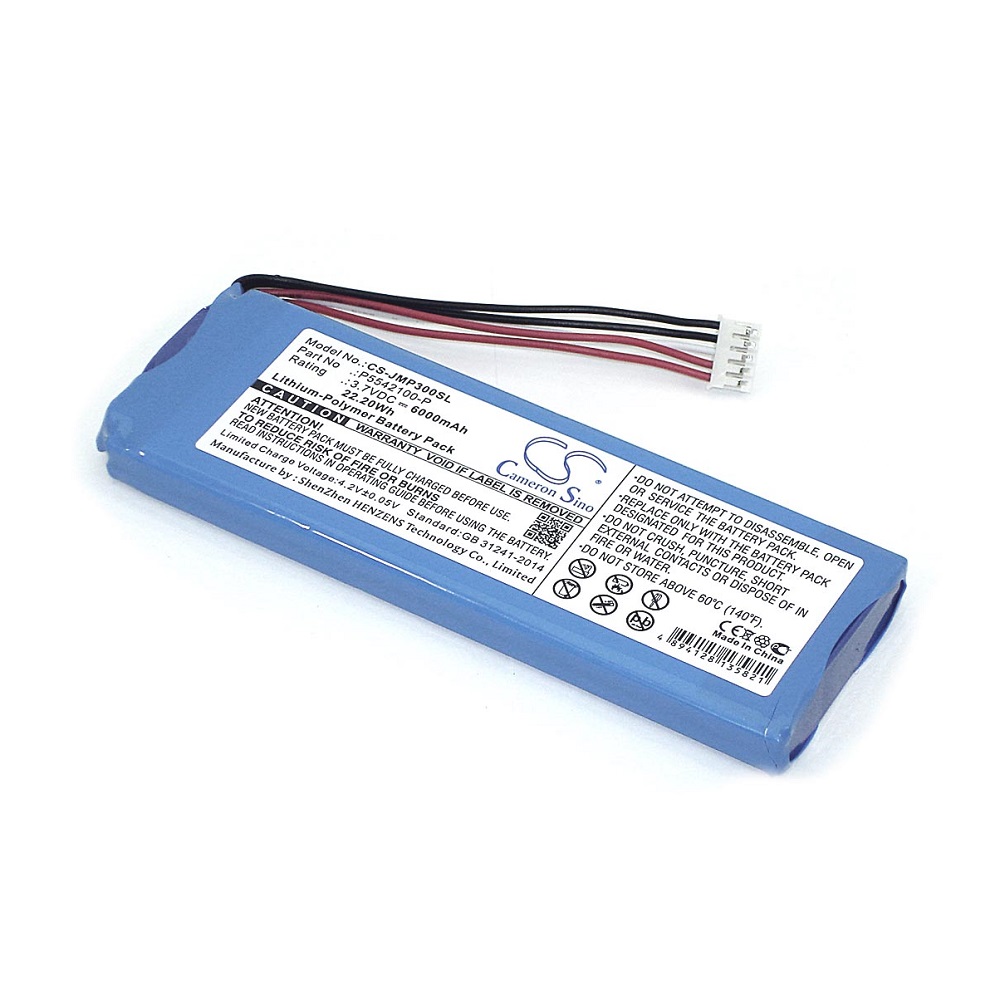 Аккумуляторная батарея CameronSino CS-JMP300SL для JBL Pulse 3 3.7V 6000mAh 22.20Wh
