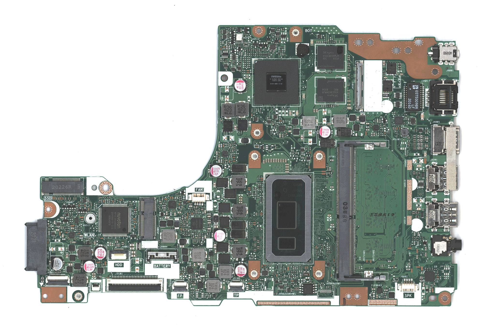 Материнская плата для Asus X545FB 4G/I5-10210U 90NB0NP0-R00040