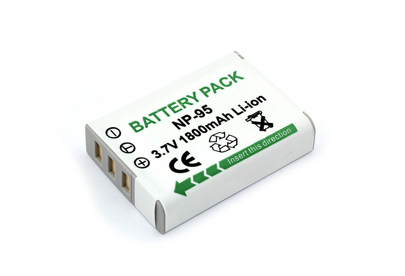 Аккумуляторная батарея для фотоаппарата FujiFilm FinePix F30 (NP-95) 3.7V 1800mAh Li-ion