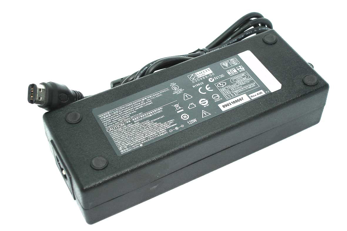 Блок питания (сетевой адаптер) для ноутбуков HP 18.5V 6.5A 120W Oval type (6x12mm) HC