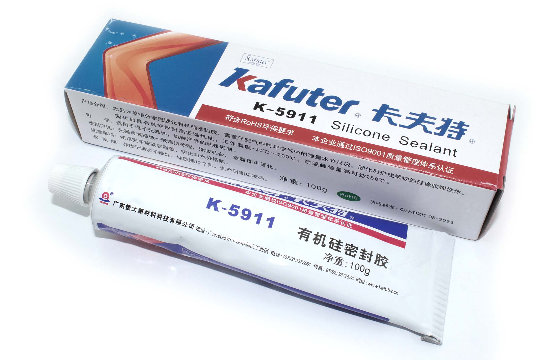 Клей-герметик силиконовый Kafuter K-5911 100 грамм
