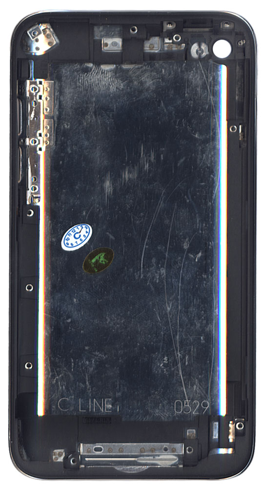 Задняя крышка для Apple iPod touch 4 серебристая