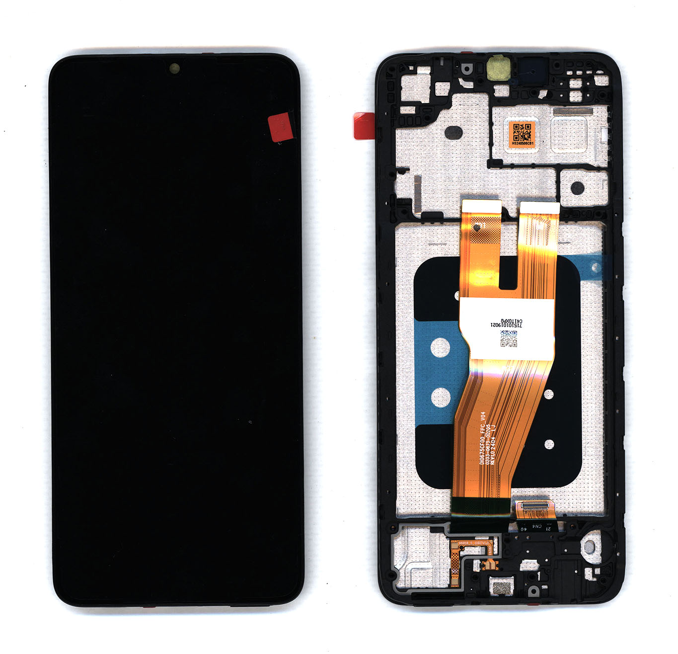 Дисплей для Samsung Galaxy A05 SM-A055F в сборе с тачскрином ServicePack черный (GH81-24189A)
