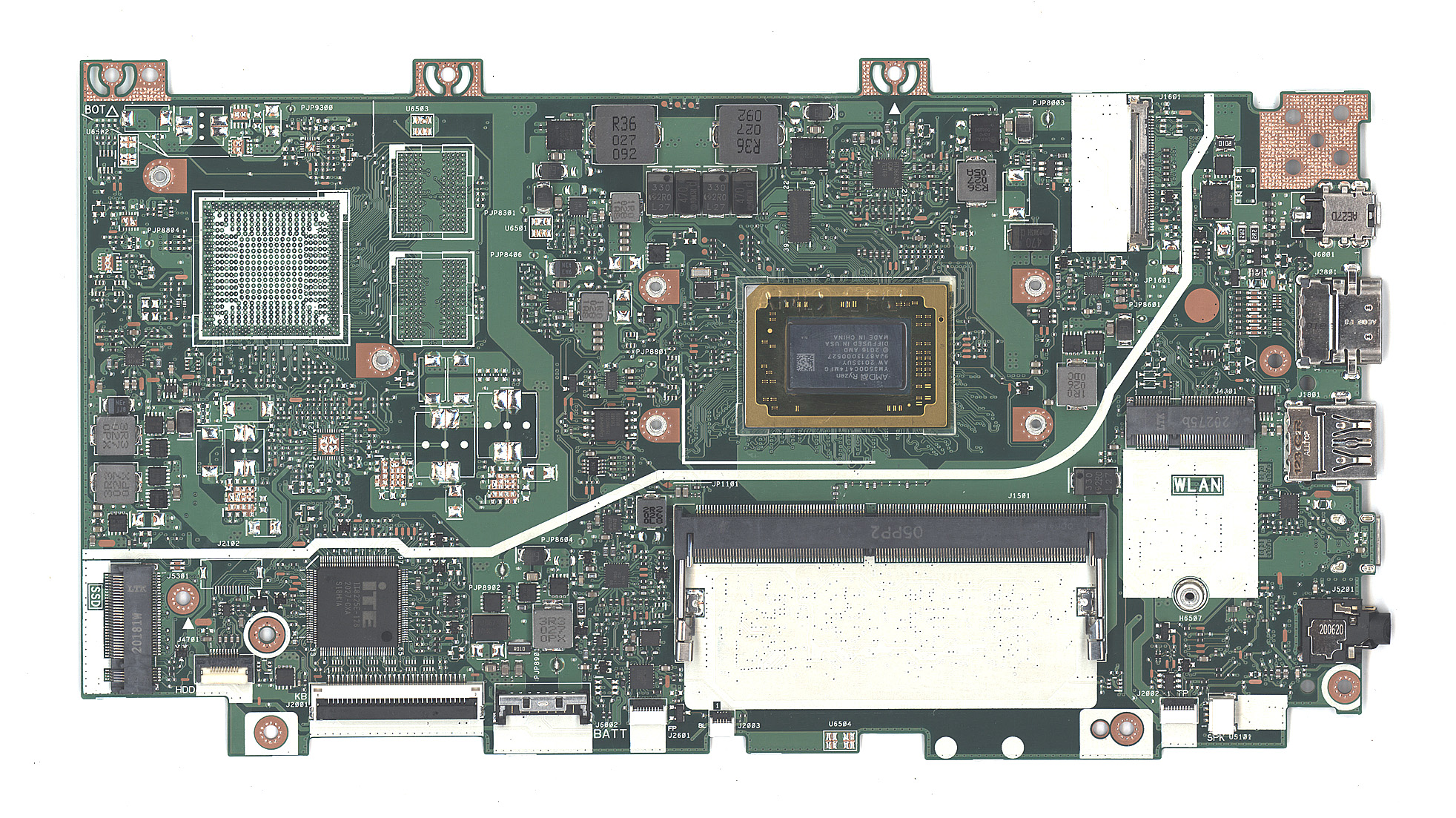 Материнская плата для Asus X412DA 4G/R5-3500U 90NB0M50-R00020