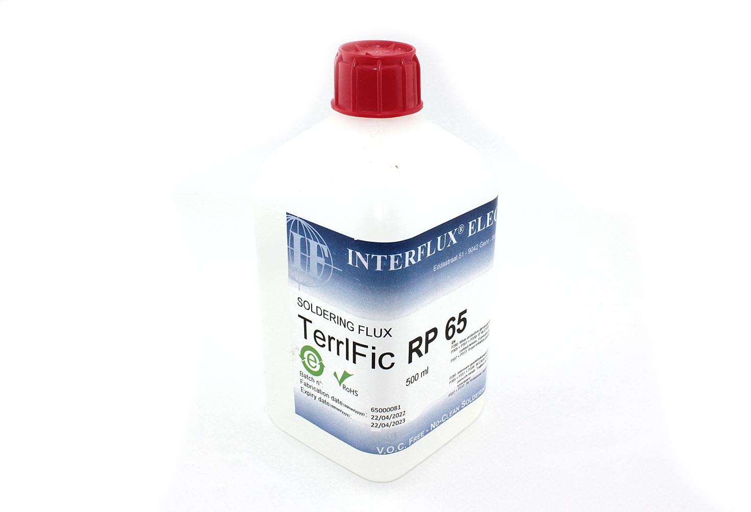 Флюс Interflux TERRIFIC RP65 жидкий, безотмывочный, 0,5 л.