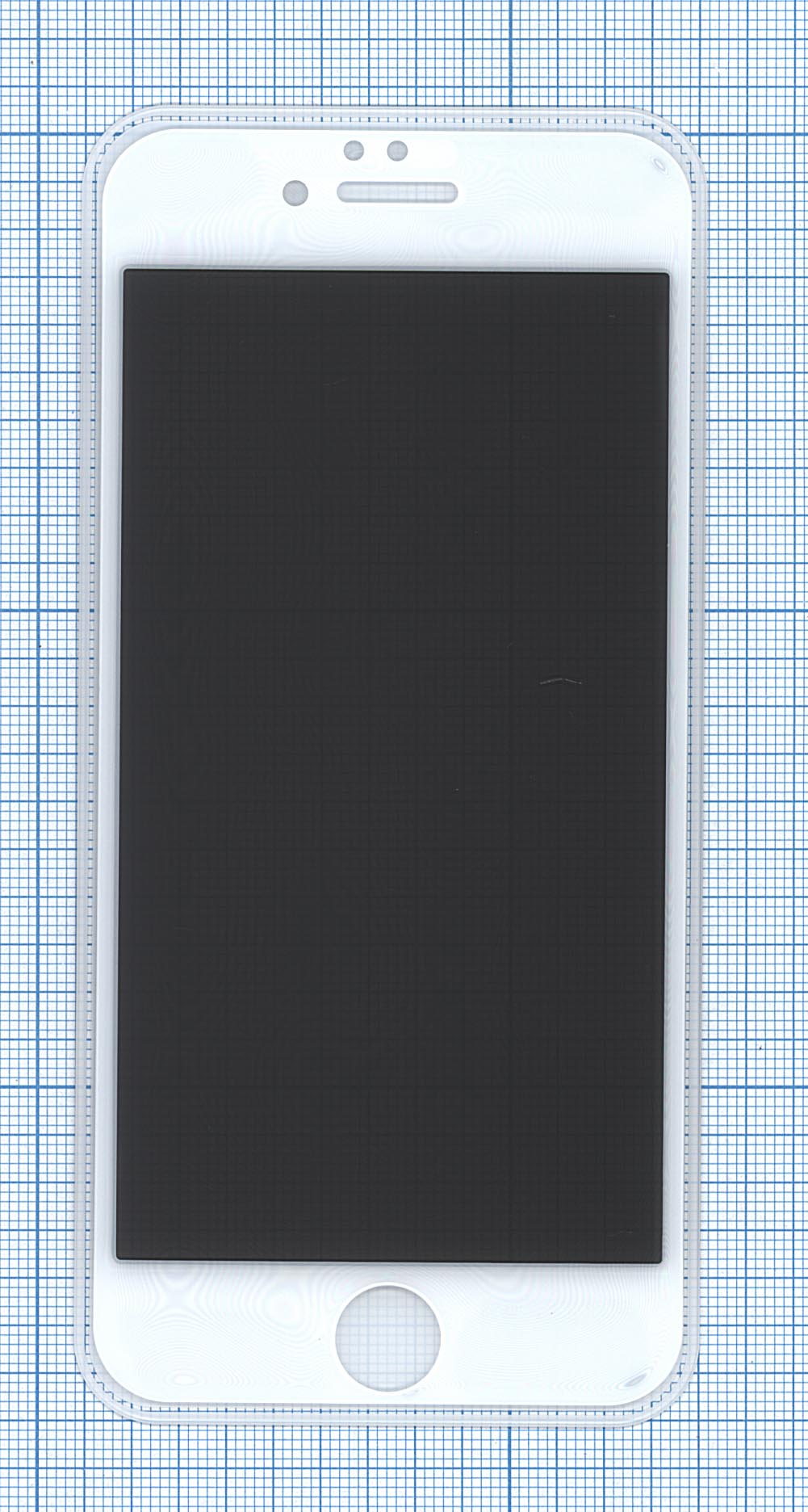 Защитное стекло Privacy "Анти-шпион" для iPhone 6/6S белое