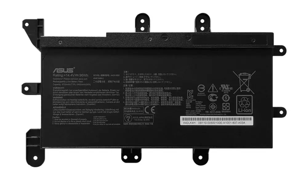 Аккумуляторная батарея для ноутбукa Asus G703 (A42N1830) 14.4V 96Wh