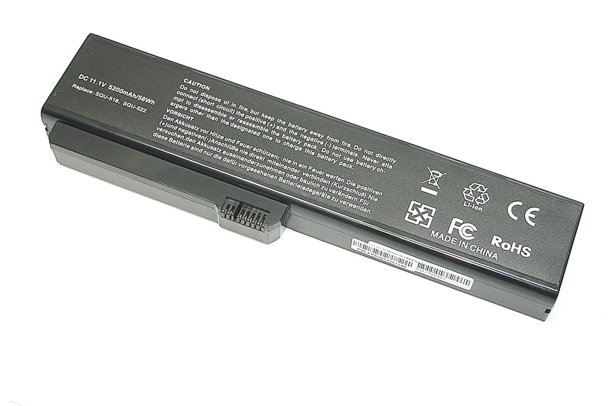 Аккумуляторная батарея для ноутбука Fujitsu Siemens Amilo Si1520 11.1V 5200mAh SQU-518 OEM черная
