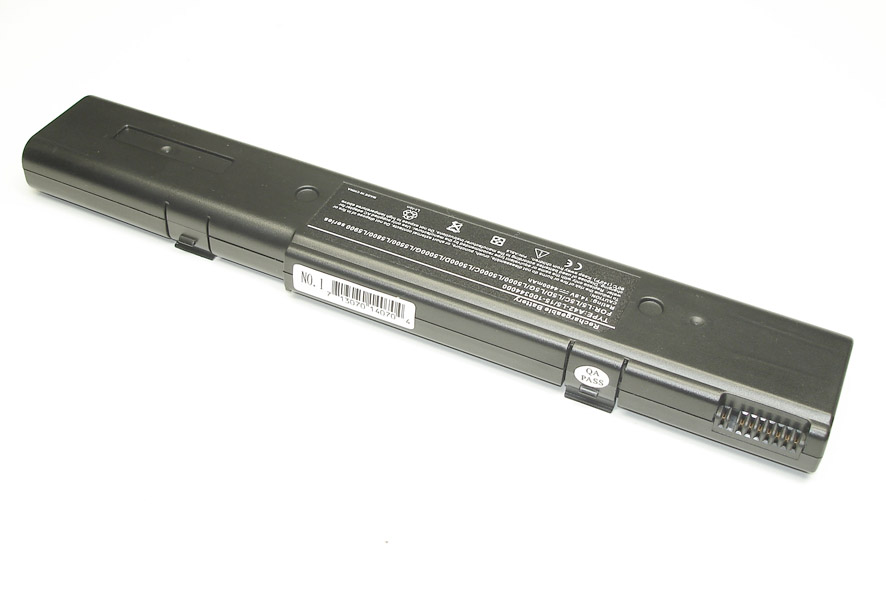 Аккумуляторная батарея для ноутбука Asus L5C, L5D, L5DF, L5G 4400mAh A42-L5 OEM черная
