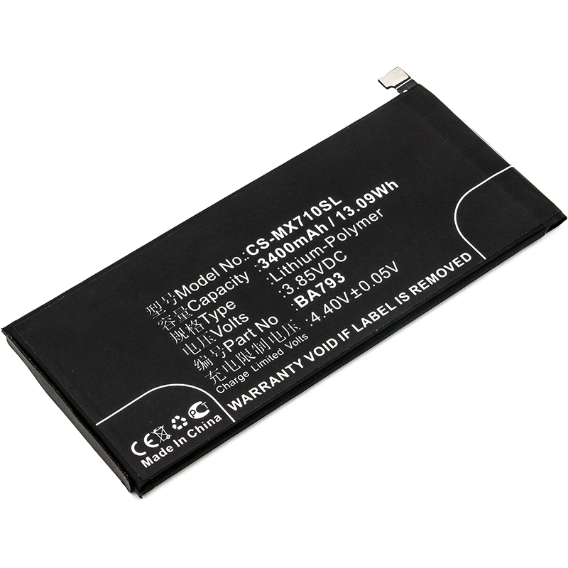 Аккумулятор CS-MX710SL BA793 для MeiZu M793Q, Pro 7 Plus 3.85V / 3400mAh / 13.09Wh