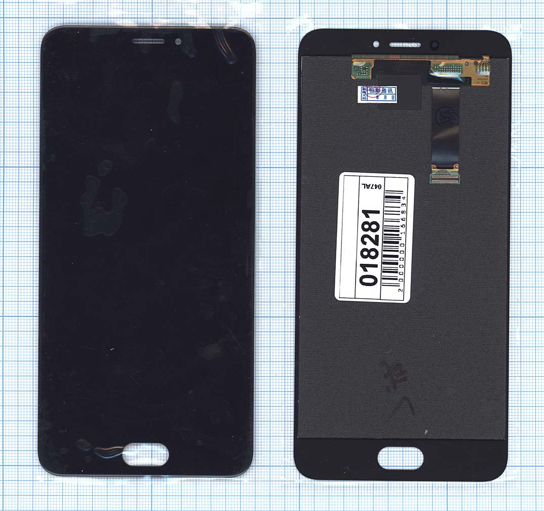 Дисплей для Meizu MX6 черный