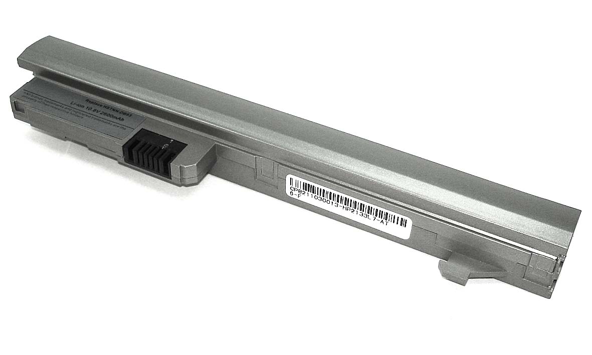 Аккумуляторная батарея для ноутбука HP Mini 2140 Mini-Note 2133 (HSTNN-DB63) 2600mAh OEM серебристая