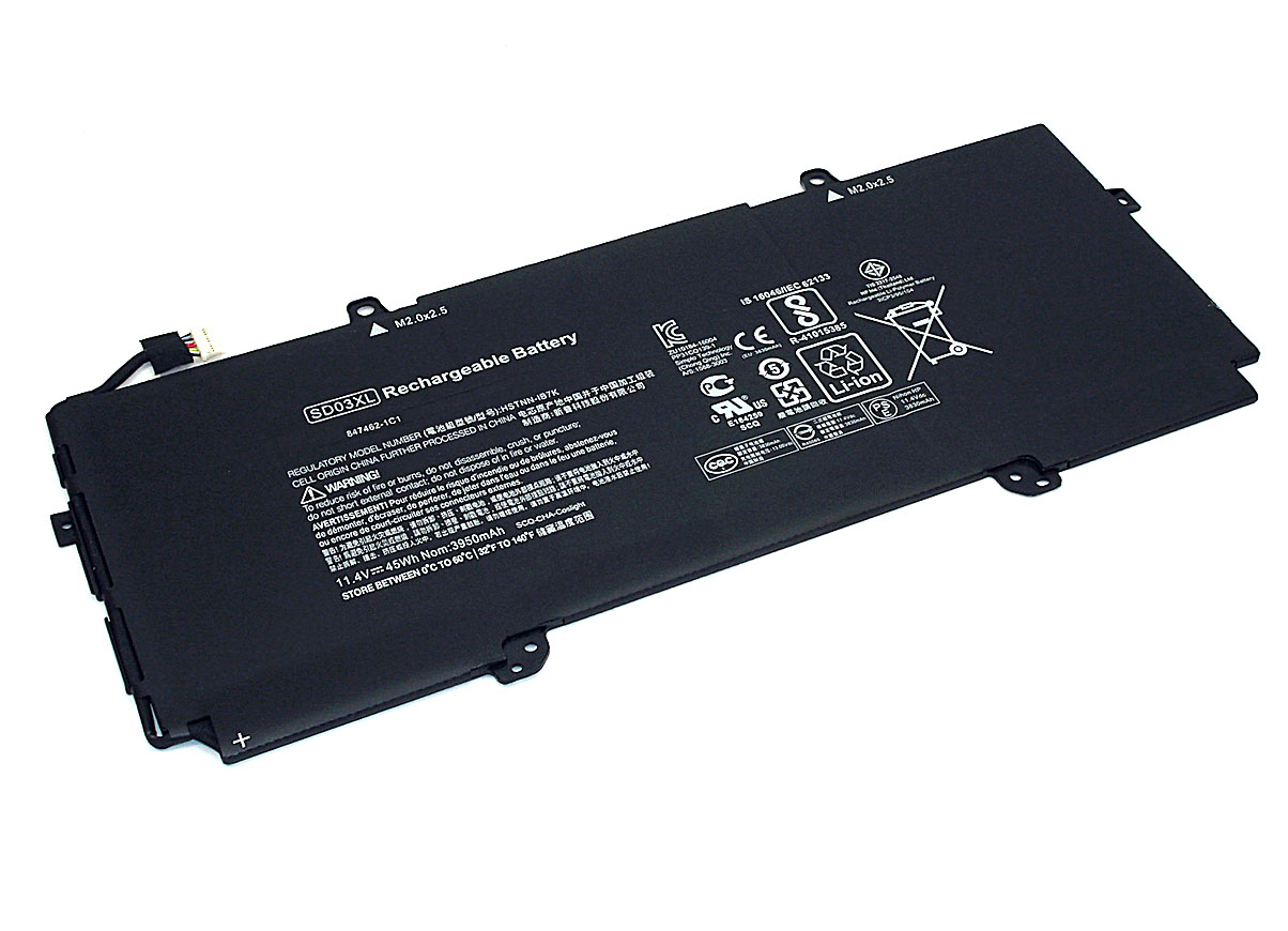 Аккумуляторная батарея для ноутбука HP Chromebook 13 G1 Core m5 (SD03XL) 11.4V/13.05V 3830mAh/45WH