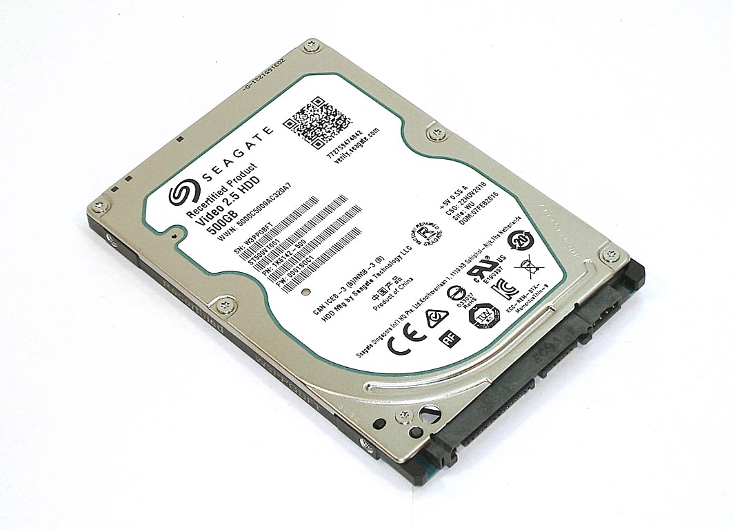 Жесткий диск HDD 2,5" 500GB Seagate ST500VT001
