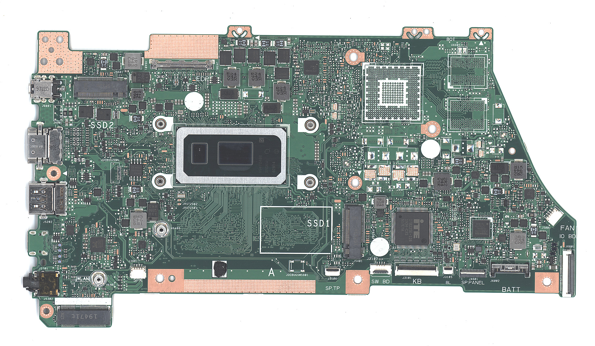 Материнская плата для Asus X432FA 8G/I7-10510U 90NB0M60-R00060