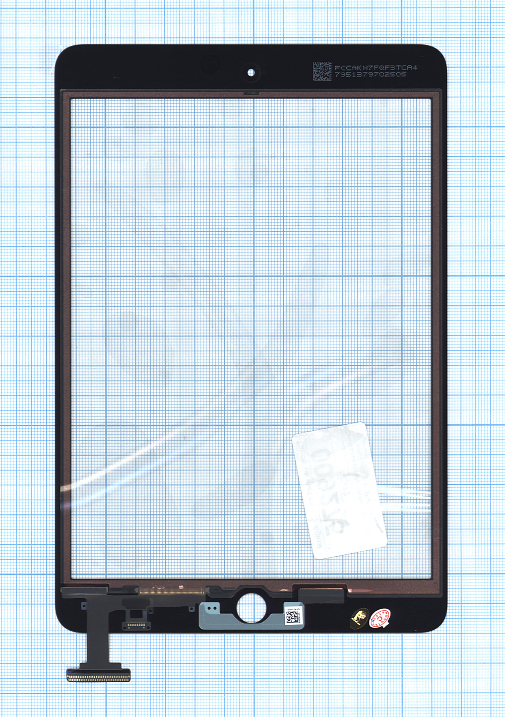 Сенсорное стекло (тачскрин) Ipad mini 2 (retina) (A1432 A1454 A1455) черное