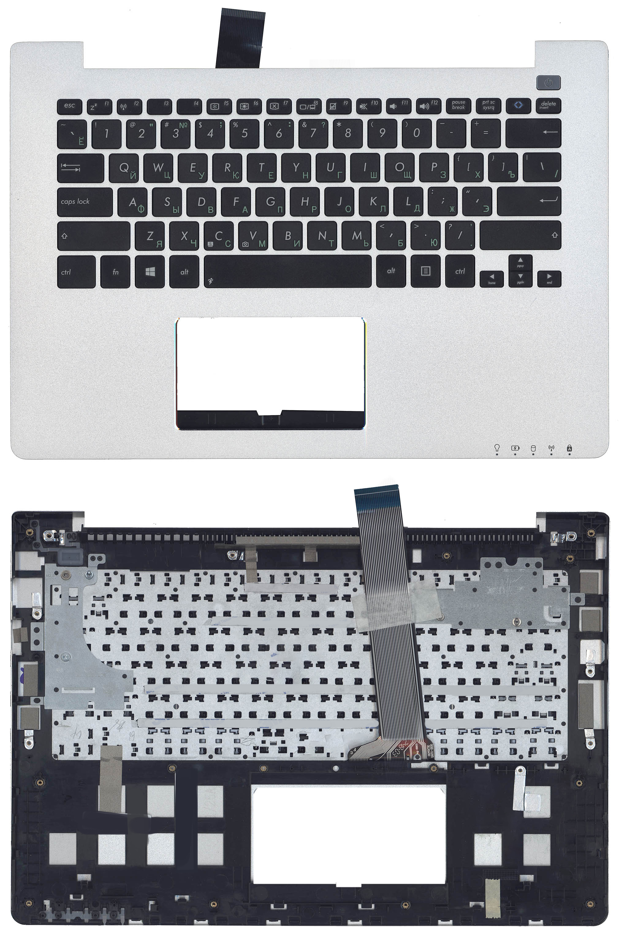 Топкейс для Asus VivoBook S300LA серебристый