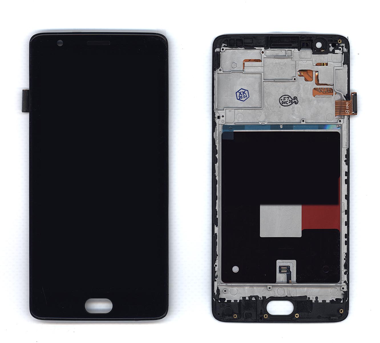 Дисплей для OnePlus 3T (TFT) в сборе с тачскрином и рамкой черный