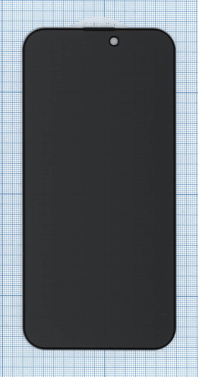 Защитное стекло Privacy "Анти-шпион" для Apple iPhone 14 Pro Max черное