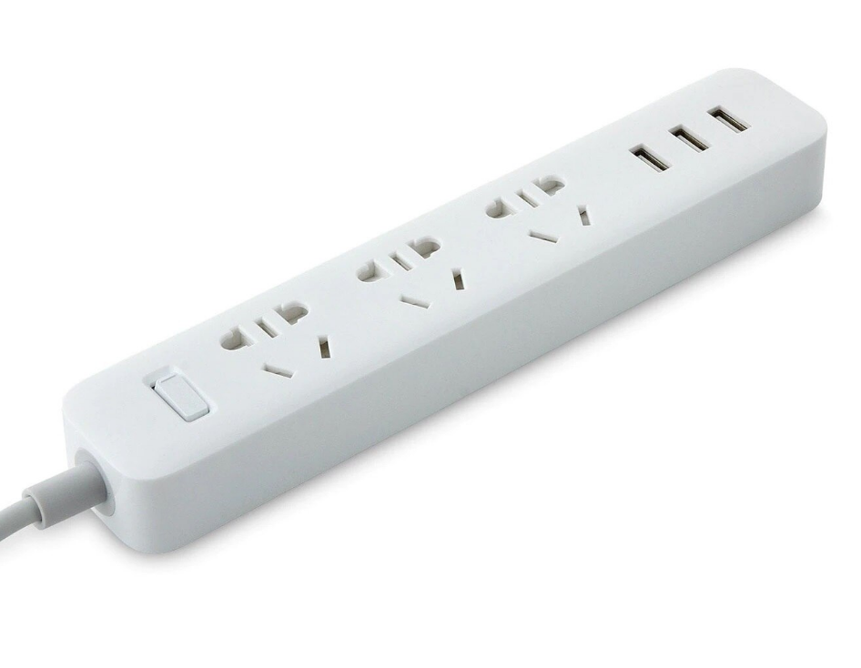 Сетевой удлинитель Xiaomi Power Strip (with 3 USB Port) XMCB01QMN, белый