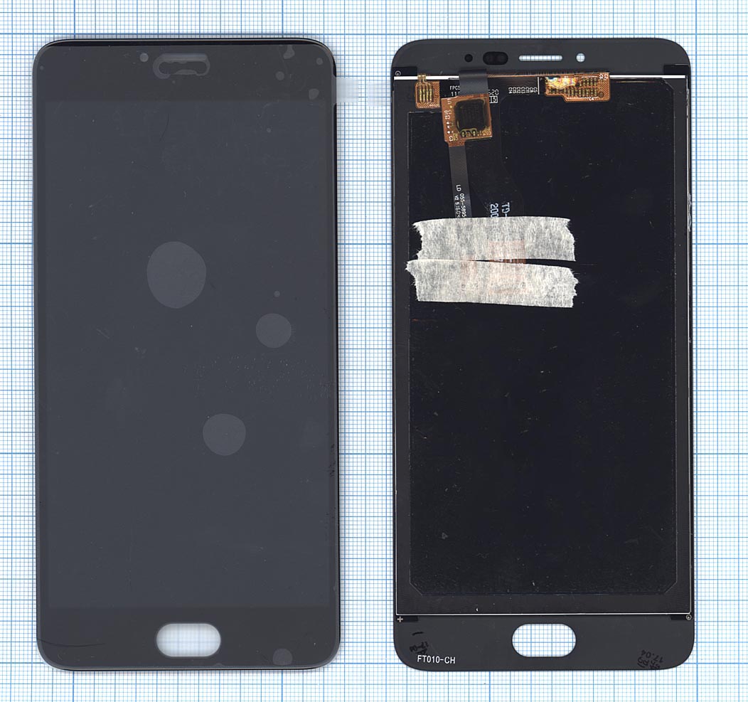 Дисплей для Meizu M3 Note M681H черный