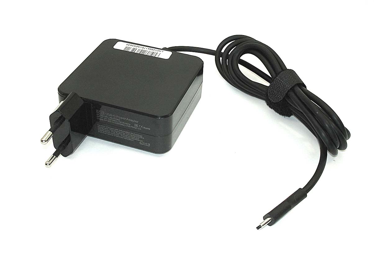 Блок питания (сетевой адаптер) для ноутбуков Xiaomi 65W USB Type-C OEM черный