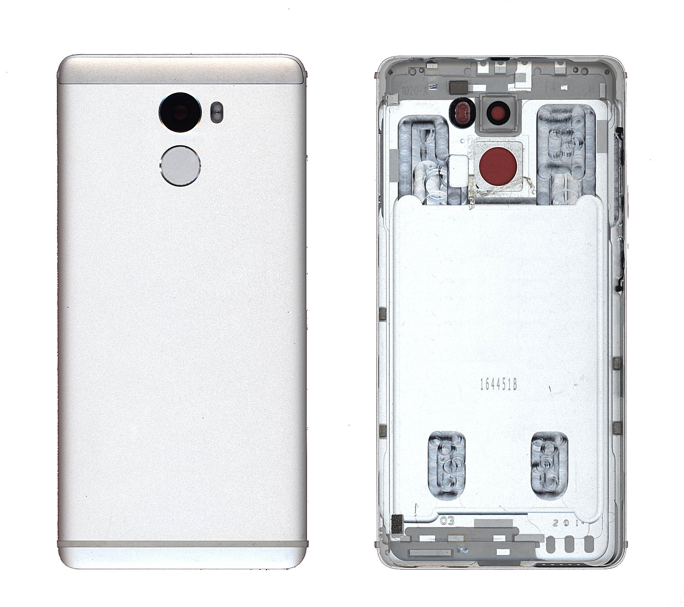 Задняя крышка для Xiaomi Redmi 4 серебро