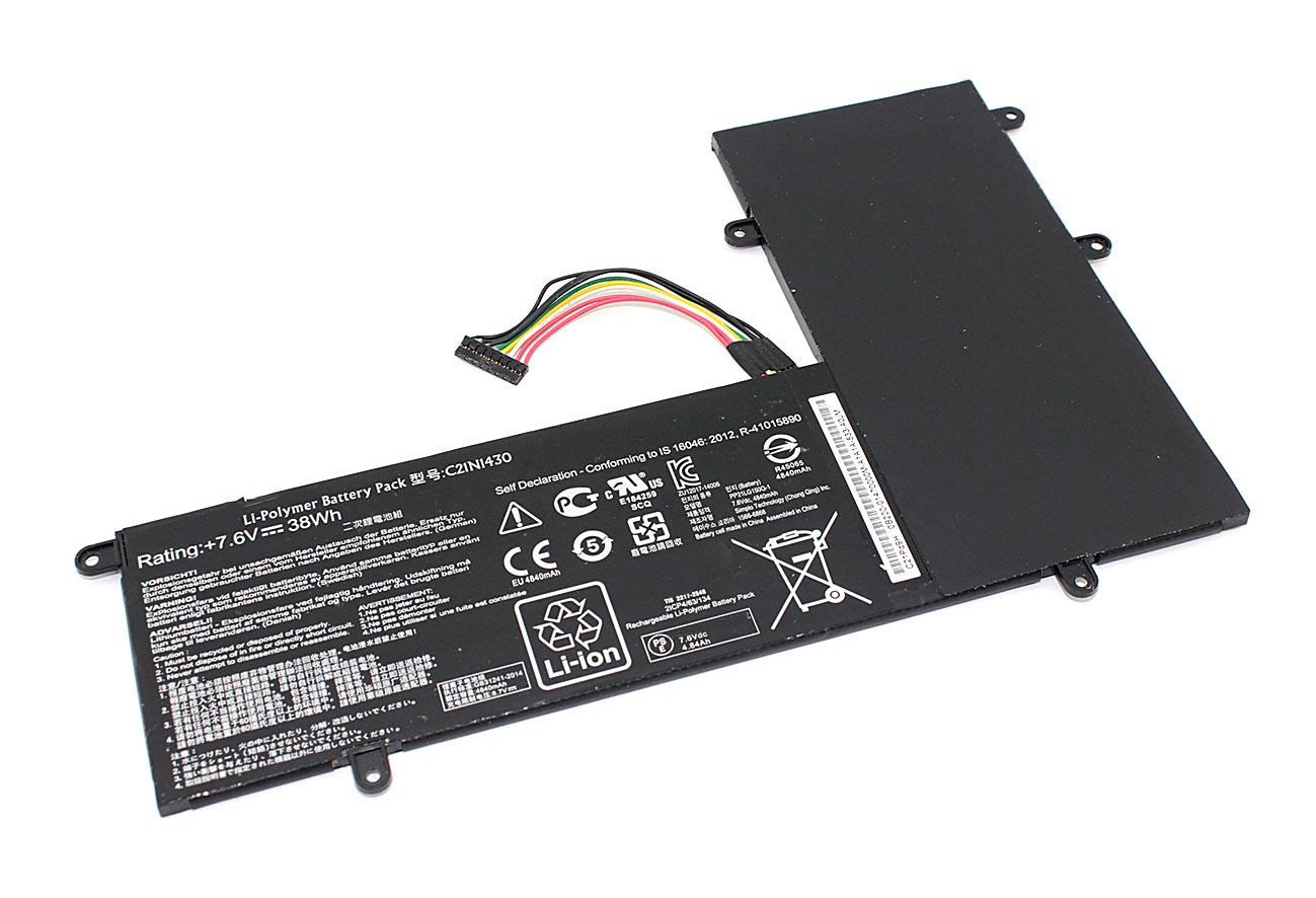 Аккумуляторная батарея для ноутбукa Asus Chromebook C201PA (C21N1430) 7.6V 4840mAh