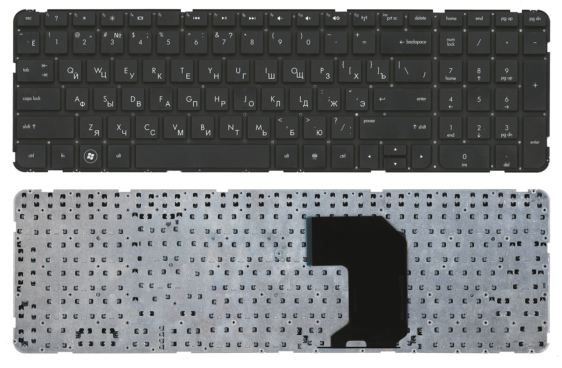 Клавиатура для ноутбука HP Pavilion G7-2000 черная без рамки
