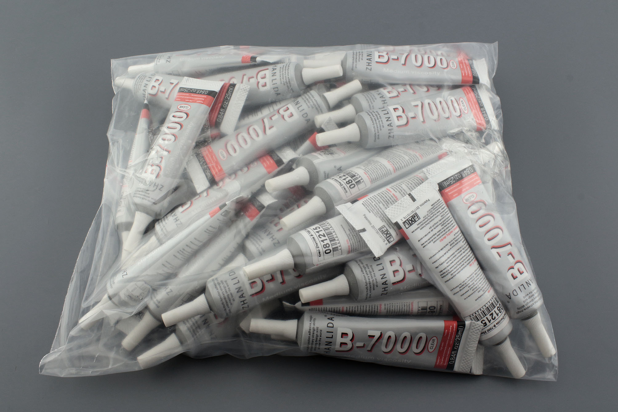 Клей Zhanlida B-7000 прозрачный 25мл 50 шт