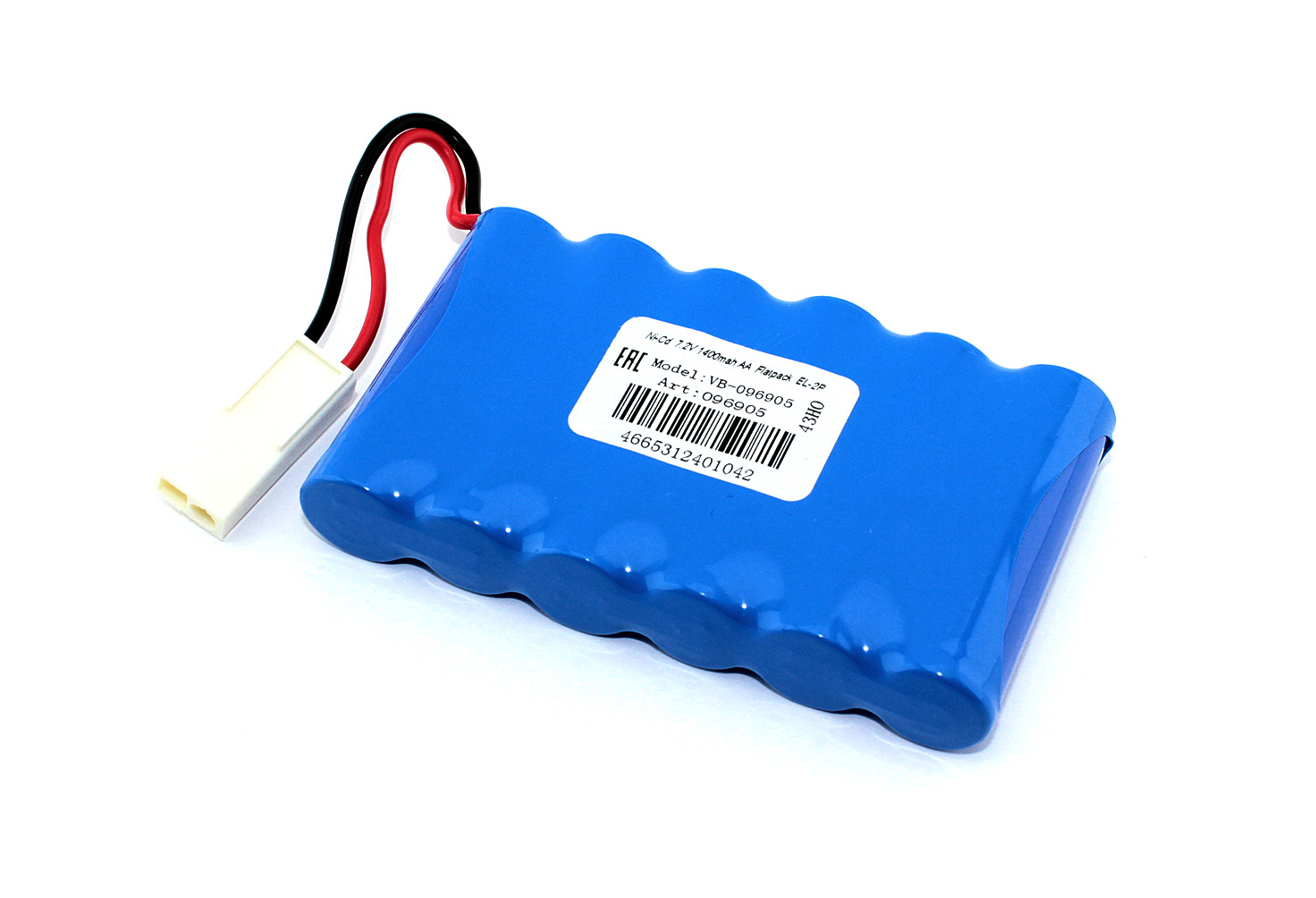 Аккумулятор Ni-Cd 7.2V 1400 mAh AA Flatpack разъем EL-2P