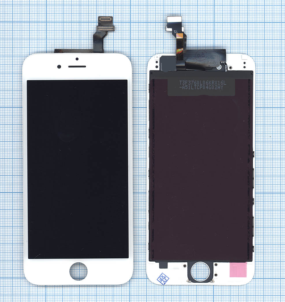 Дисплей для iPhone 6 в сборе с тачскрином (Hancai) белый