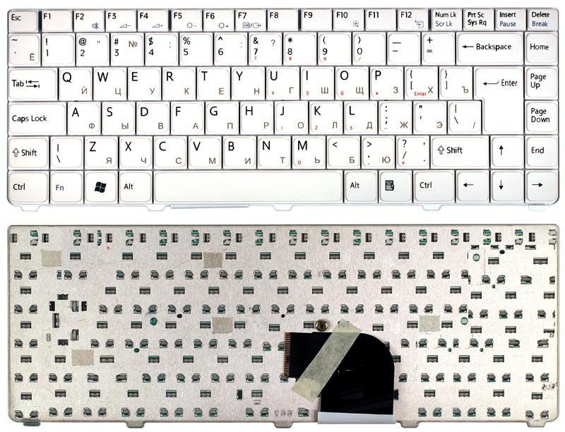 Клавиатура для ноутбука Sony Vaio VGN-C белая